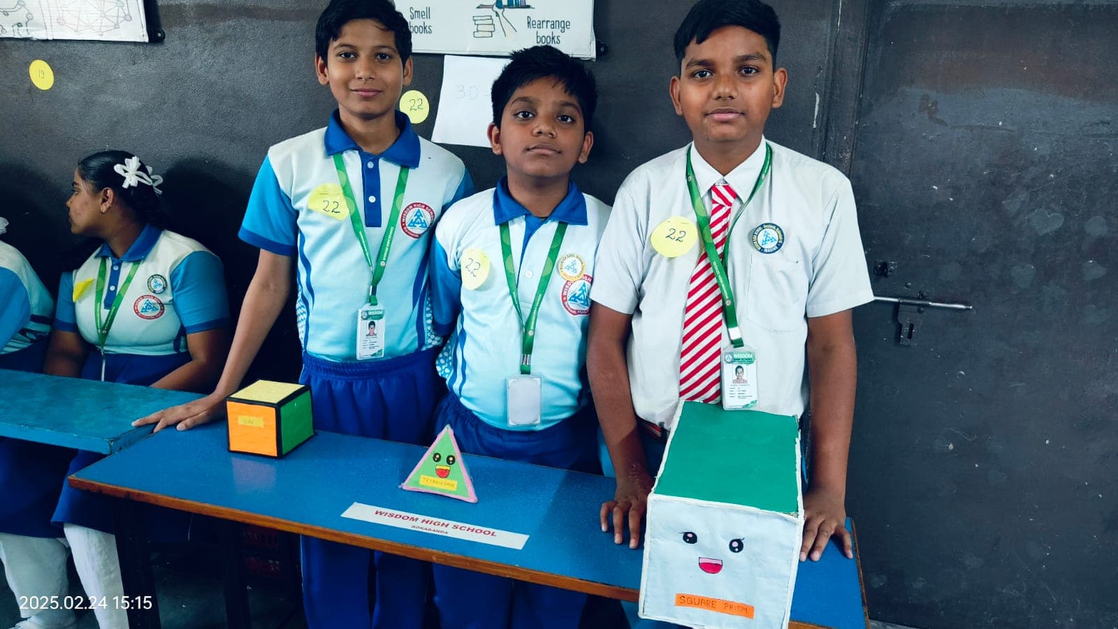 3d Shapes Display — Wisdom Concept School, Erragadda