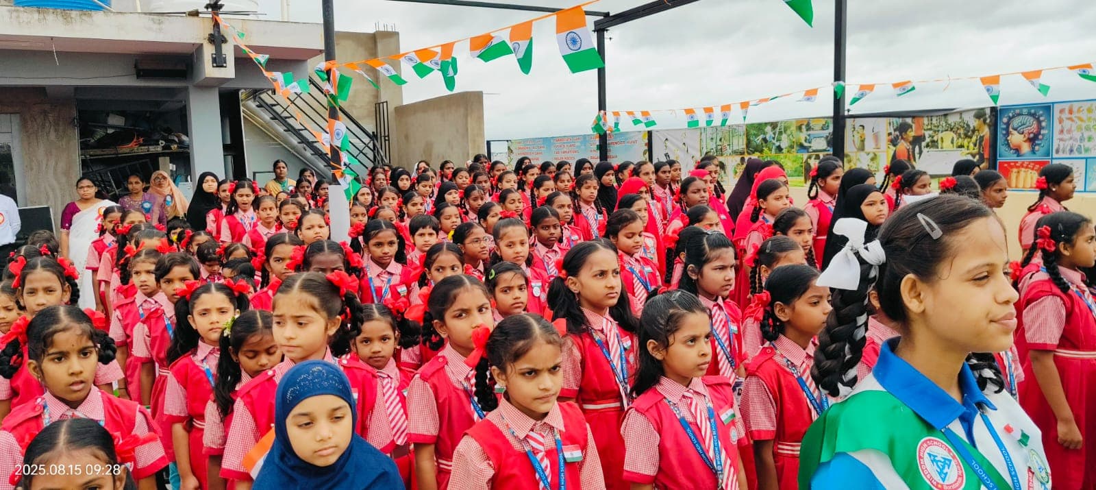 Students at Wisdom Concept School, Erragadda